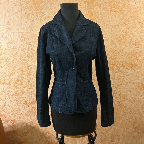 🌿SALE🌿LUCKY BRAND Denim Blazer size Small - Picture 1 of 9